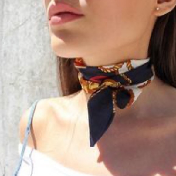 Mixed Monogram Designer Inspired Luxury Scarf - Picture 2 of 2